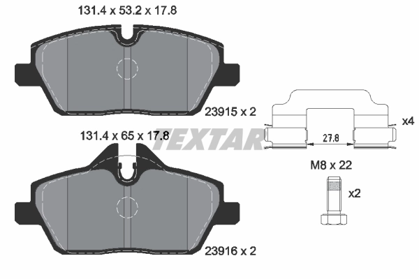 Set placute frana