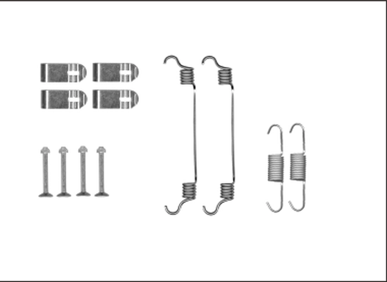 Set accesorii, saboti frana parcare