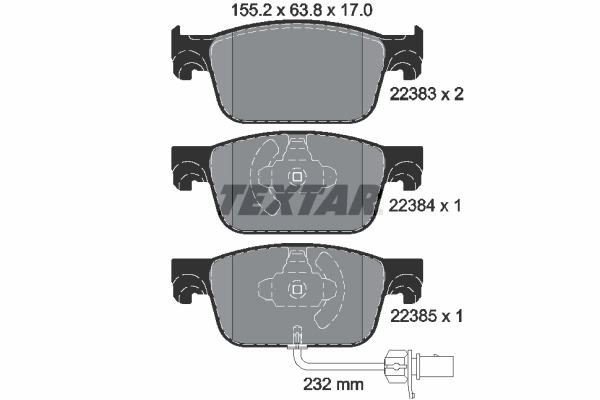 Set placute frana