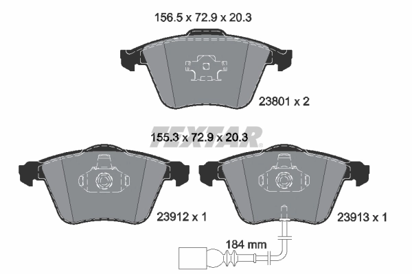 Set placute frana