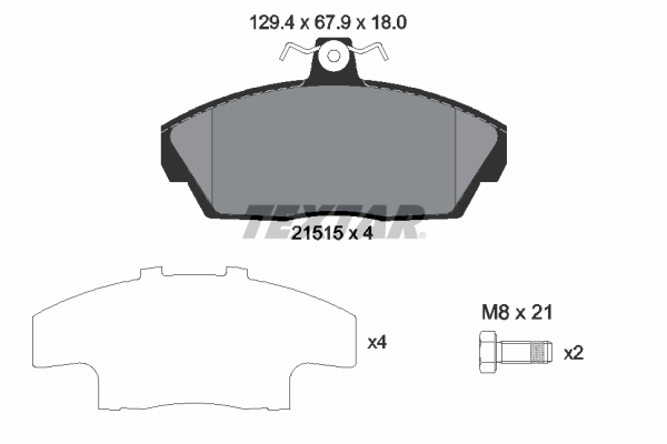 Set placute frana