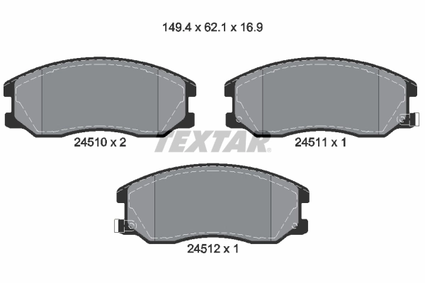 Set placute frana