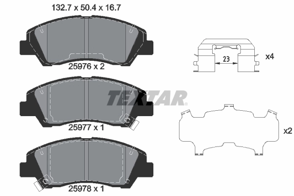Set placute frana