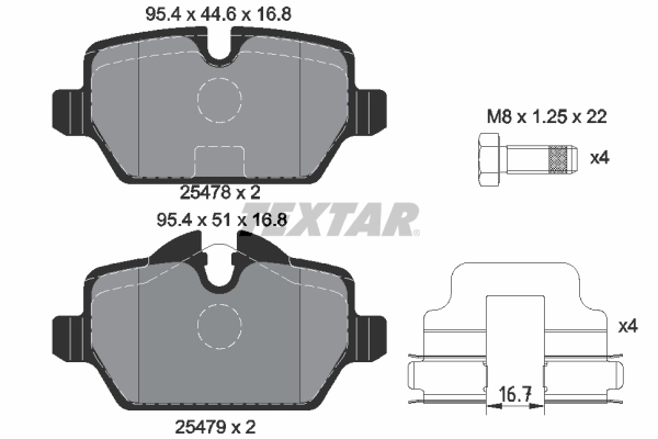 Set placute frana