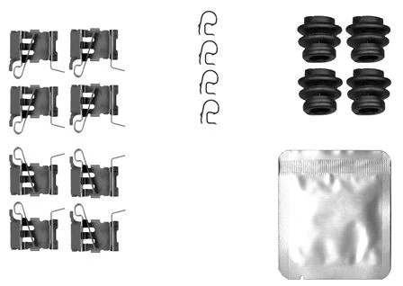Set accesorii, placute frana