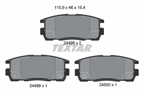 Set placute frana