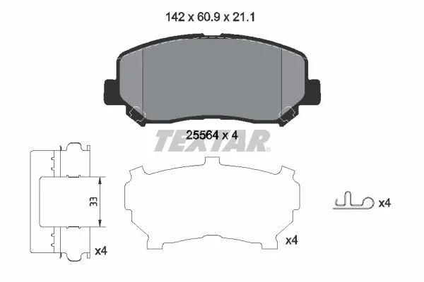 Set placute frana
