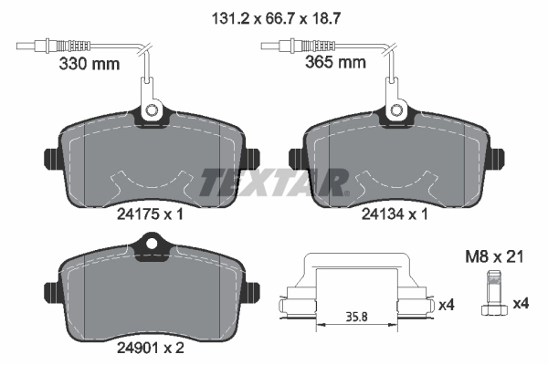 Set placute frana