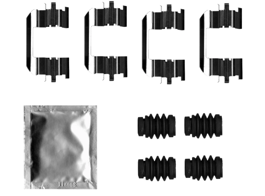 Set accesorii placute frana