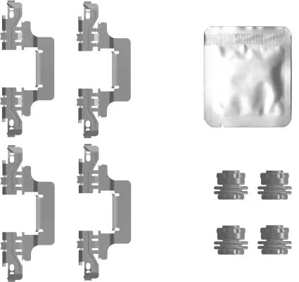 Set accesorii, placute frana