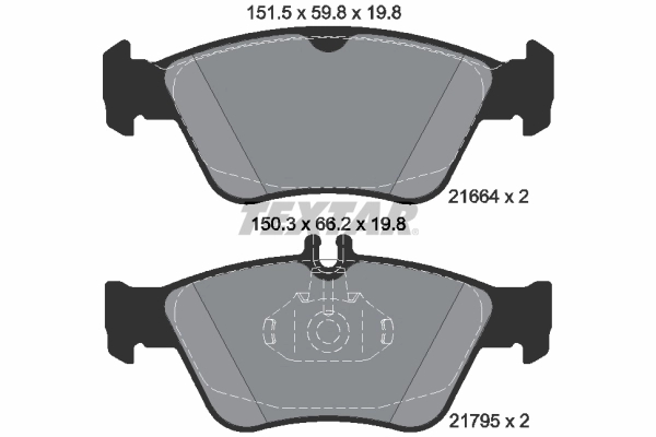 Set placute frana