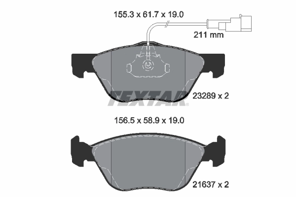 Set placute frana