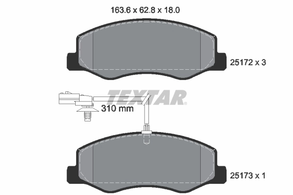 Set placute frana