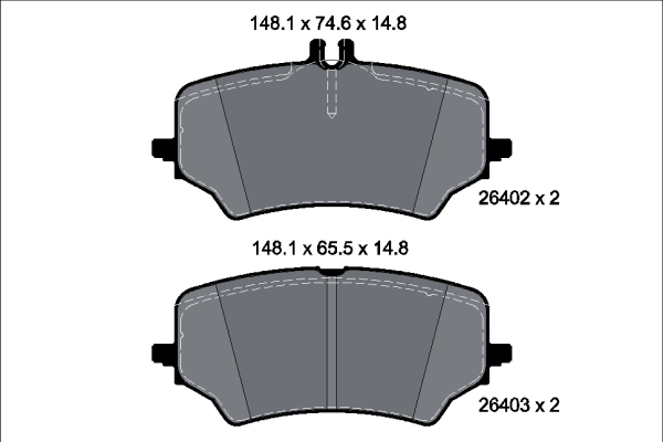 Set placute frana