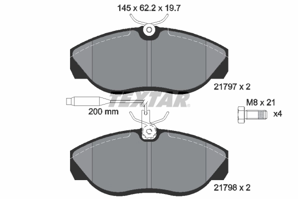 Set placute frana