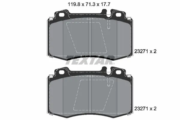 Set placute frana