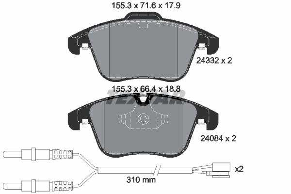 Set placute frana