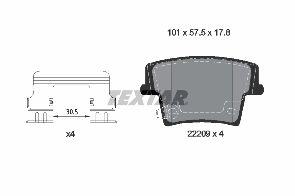 Set placute frana