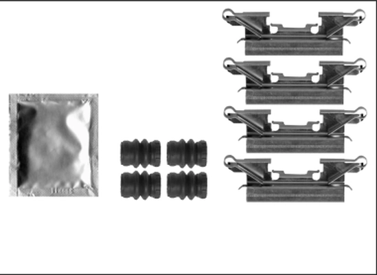 Set accesorii placute frana