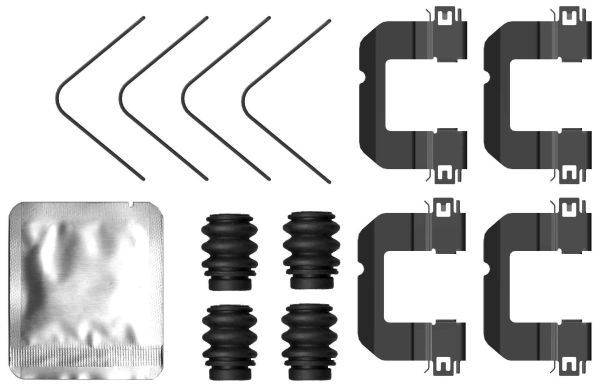 Set accesorii, placute frana