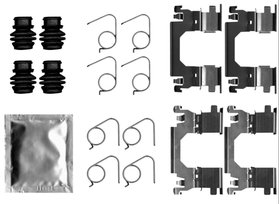 Set accesorii placute frana