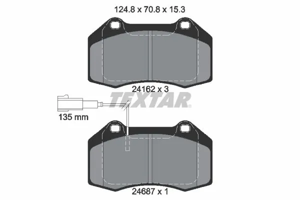 Set placute frana