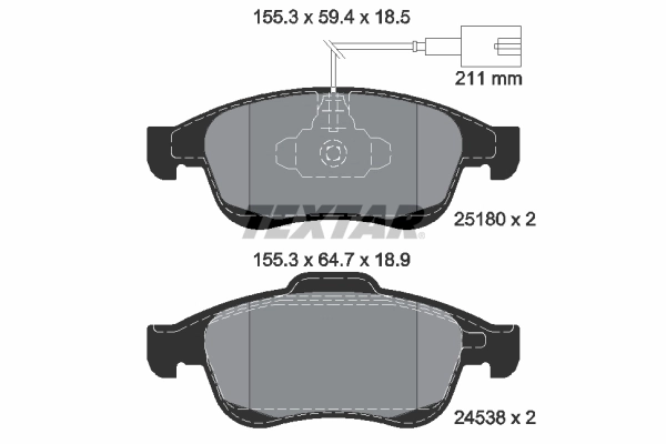 Set placute frana