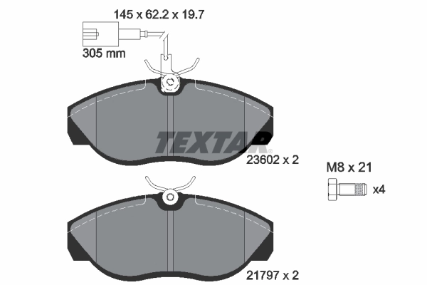 Set placute frana
