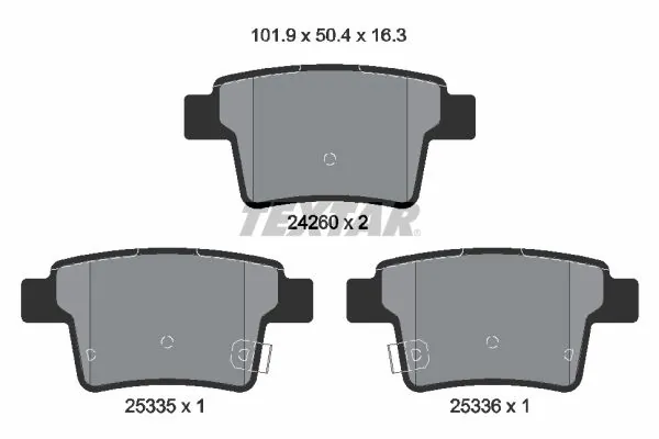 Set placute frana