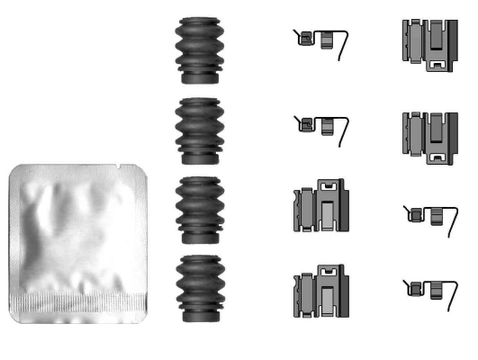 Set accesorii, placute frana