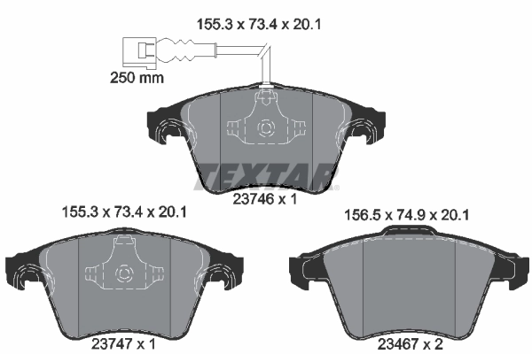 Set placute frana