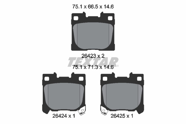 Set placute frana
