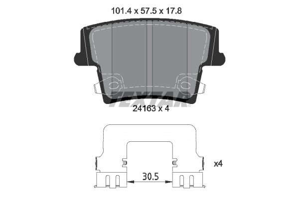 Set placute frana