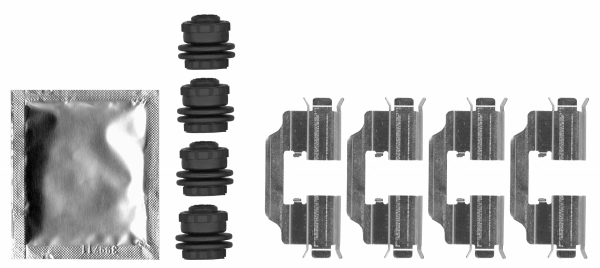 Set accesorii placute frana