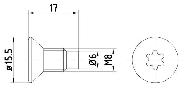 Surub disc frana