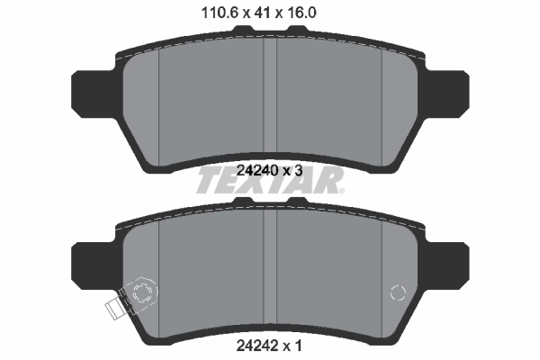 Set placute frana