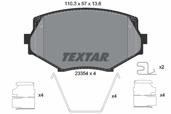 Set placute frana
