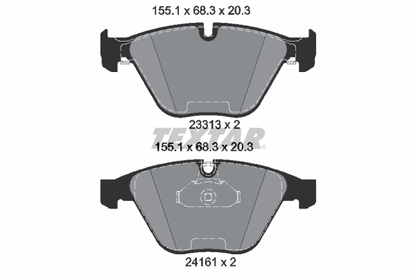 Set placute frana