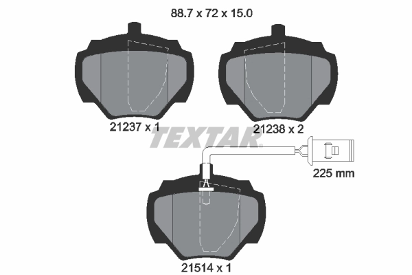 Set placute frana