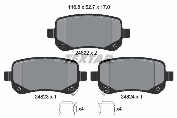 Set placute frana
