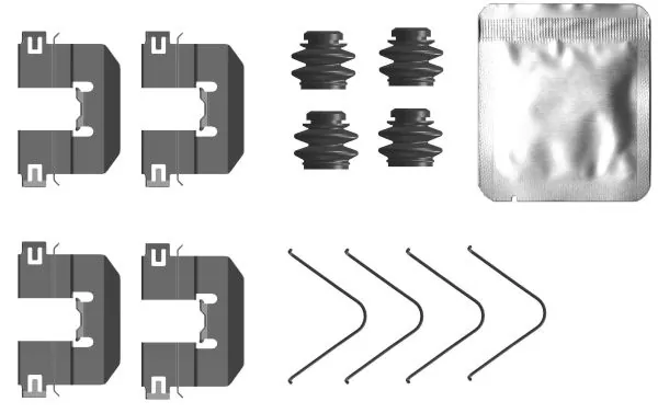 Set accesorii, placute frana