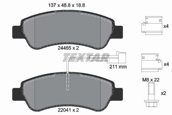 Set placute frana