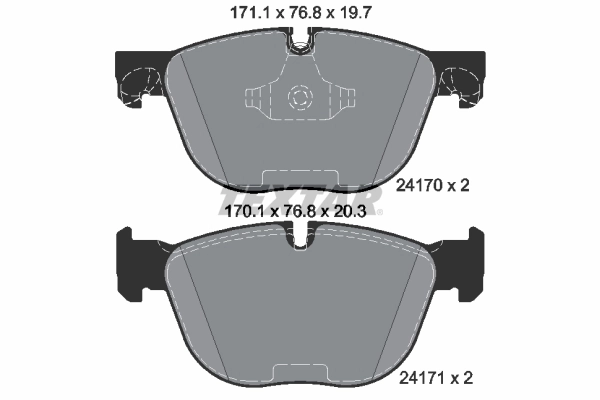 Set placute frana
