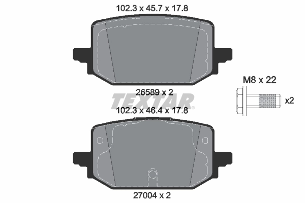 Set placute frana
