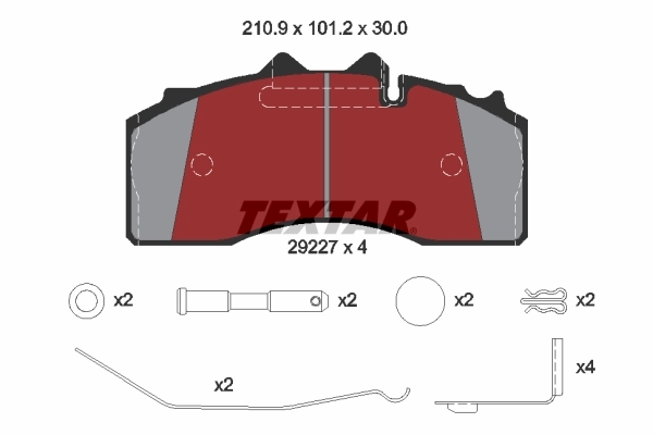 Set placute frana