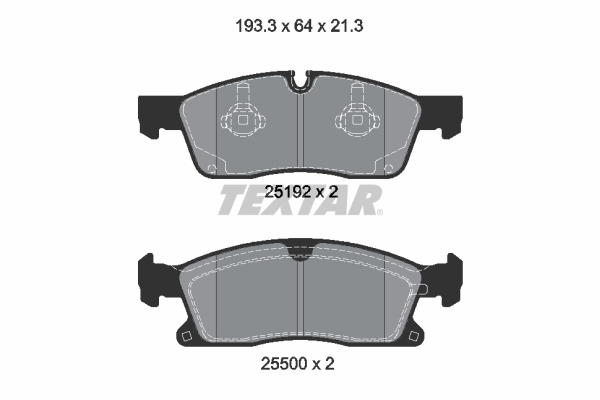 Set placute frana