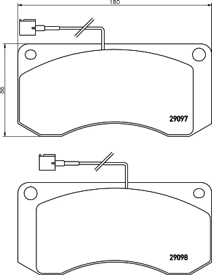 Set placute frana