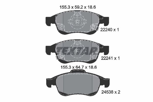 Set placute frana