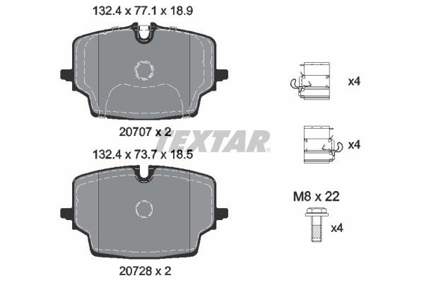 Set placute frana