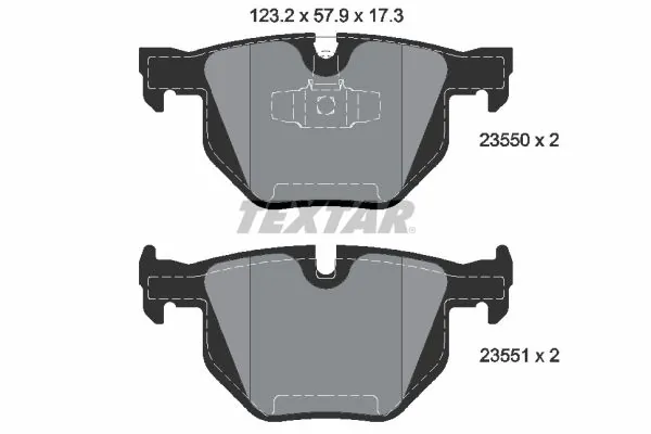 Set placute frana